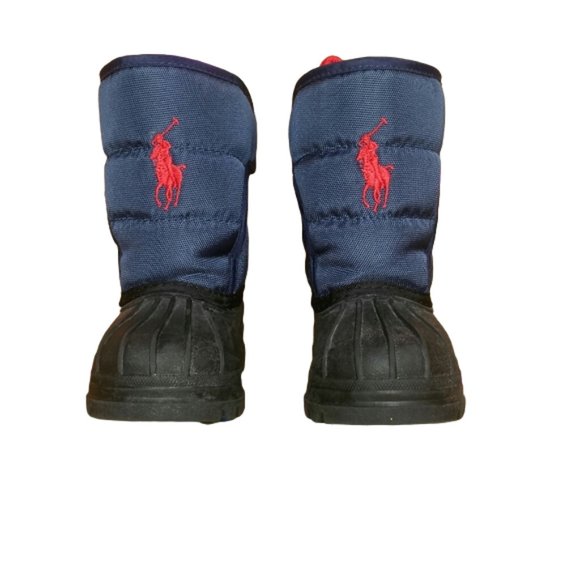 Polo Ralph Lauren Navy Winter Snow Boots Toddler Size 4